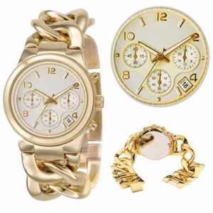 Gold Link Chain Watch